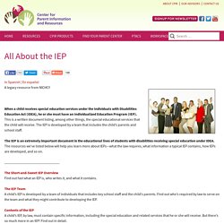 All About the IEP