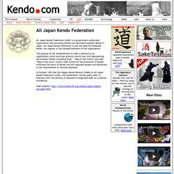 All Japan Kendo Federation - kendo.com