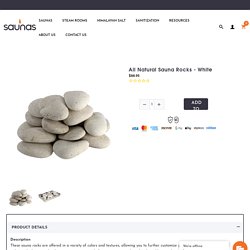 All Natural Sauna Rocks - White – Saunas.com