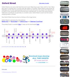 All the shops on Oxford Street, London