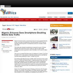Nigeria: Ericsson Sees Smartphone Doubling Mobile Data Traffic