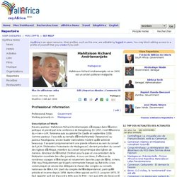 Madagascar Politique Pasteur Richard Andriamanjato