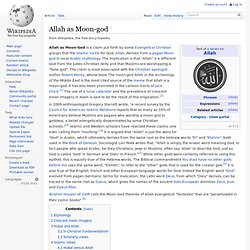 Allah as Moon-god