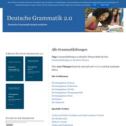 Alle Grammatikübungen — Deutsche Grammatik 2.0