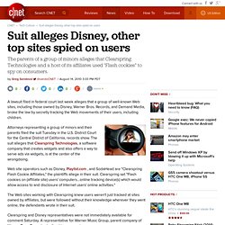 Suit alleges Disney, other top sites spied on users