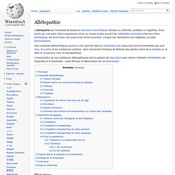 Allélopathie