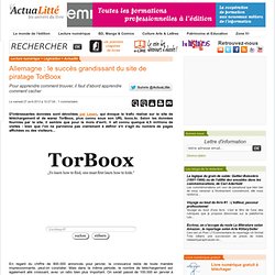 Allemagne : le succès grandissant du site de piratage TorBoox