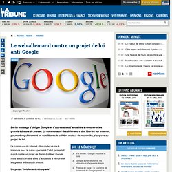 La communauté internet allemande contre un projet de loi anti-Google