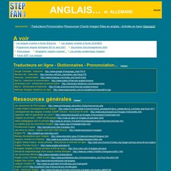 Les langues, Anglais, Allemand à l