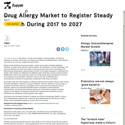 Drug Allergy Market to Register Steady Growth During 2017 to 2027