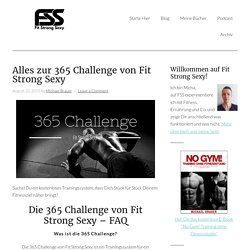 Alles zur 365 Challenge von Fit Strong Sexy - Fit Strong Sexy