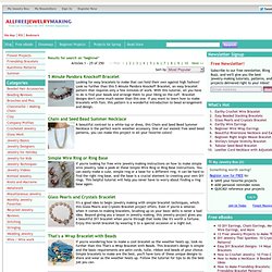 Learn How to Make Jewelry, Free Bead Patterns, Find Free Jewelry Making eBooks, and More!