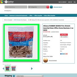 15% Off on Alliance RUBBER BANDS Firm Stretch Assorted Sizes Office Home Business 2 oz NEW!: TrueGether.com