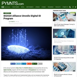 ID2020 Alliance Unveils Digital ID Program