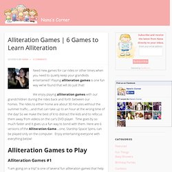 6 Alliteration Games to Learn Alliteration