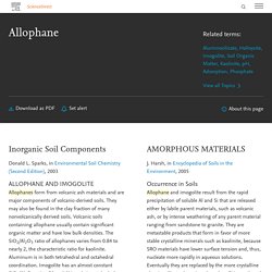 Allophane - an overview