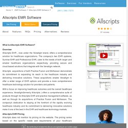 Allscripts EHR Software Free Demo Latest Reviews