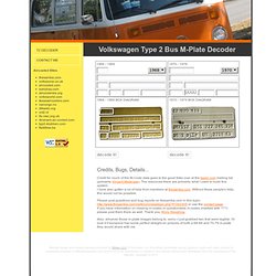 www.alltheprettybuses.com : VW Bus M-Plate Decoder!