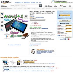 Dual Camera 7" inch A13 Allwinner 1Ghz CPU 512 MB RAM Android Tablet PC (Black): Amazon.co.uk: Computers