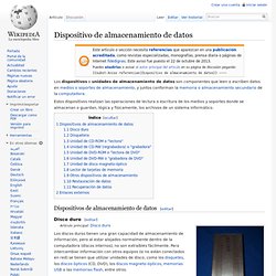 Dispositivo de almacenamiento de datos