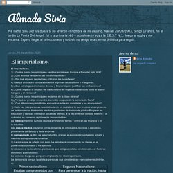 Almada Siria: El imperialismo.