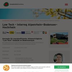 Low Tech - Interreg Alpenrhein-Bodensee-Hochrhein