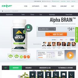 Alpha BRAIN – A Complete Balanced Nootropic – Onnit