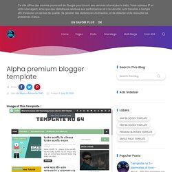 Alpha premium blogger template