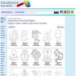 Alphabet Coloring Pages