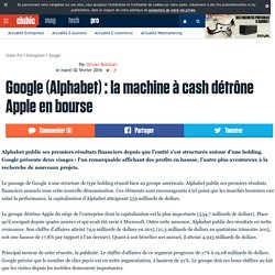 Google (Alphabet) : la machine à cash détrône Apple en bourse