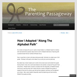How I Adapted “Along The Alphabet Path”