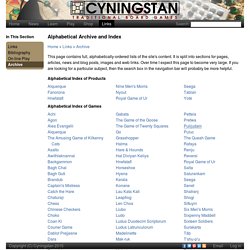 Cyningstan : traditionnal board games