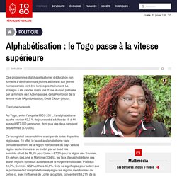 Alphabétisation : le Togo passe à la vitesse supérieure - République Togolaise