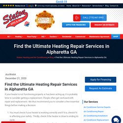 Find the Ultimate Heating Repair Services in Alpharetta GA