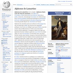 Alphonse de Lamartine