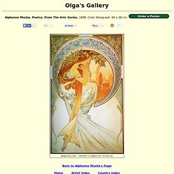 Alphonse Mucha. Poetry. From The Arts Series