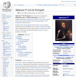 Alphonse Ier (roi de Portugal)