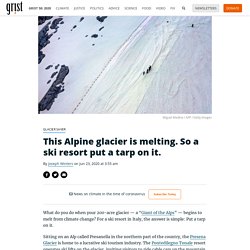 This Alpine glacier is melting. So a ski resort put a tarp on it. By Joseph Winters on Jun 23, 2020 at 3:55 am