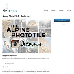 Alpine PhotoTile for Instagram
