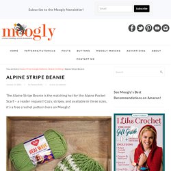 Alpine Stripe Beanie - Free Crochet Pattern on Moogly