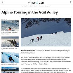 Alpine Touring in the Vail Valley