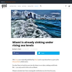 Miami is already sinking under rising sea levels