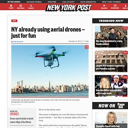 NY already using aerial drones — just for fun