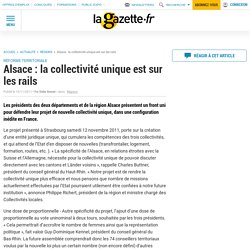 Alsace : la collectivité unique est sur les rails