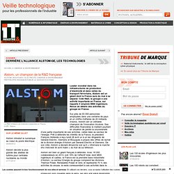 Alstom, un champion de la R&D française