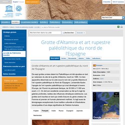 Grotte d’Altamira et art rupestre paléolithique du nord de l’Espagne