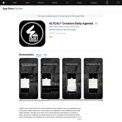 ‎ALTCAL® Creative Daily Agenda on the App Store