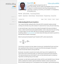 Understanding the Fourier transform » #AltDevBlogADay