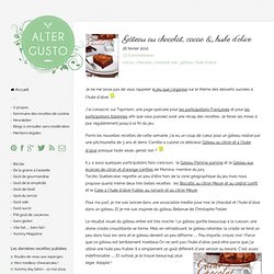 Gâteau au chocolat, cacao & huile d’olive