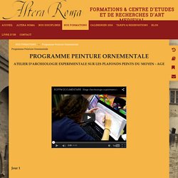 alteraroma-formation - Programme Peinture Ornementale